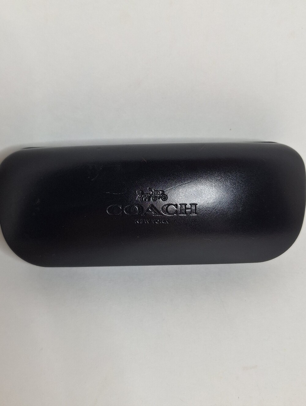 Authentic Coach New York Black Hard Clamshell Sunglasses Eyewear Case